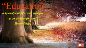 Inspirational Wallpaper Quote by Nelson Mandela