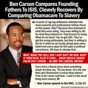 Ben Carson: Founding Fathers, ISIS Both 'Willing to Die For What ...