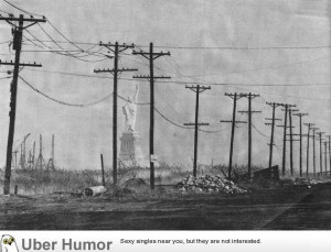 ... as seen from Jersey City in 1973. Looks like some sci-fi dystopia