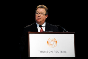 Thomson Reuters CEO James Smith, at the annual meeting in May. Reuters
