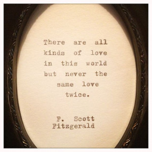 Scott Fitzgerald Framed Love Quote Made On by farmnflea on Etsy, $23 ...