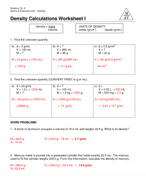 Science Worksheets with Answer Key
