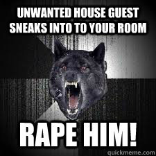 house guest sneaks into to your room RAPE HIM! - unwanted house guest ...