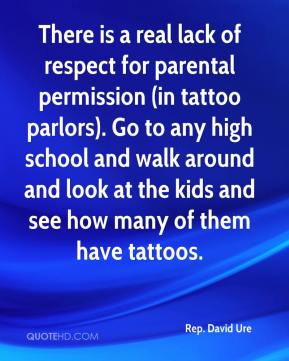 There is a real lack of respect for parental permission (in tattoo ...