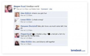 Most Dramatic Messages On Facebook.