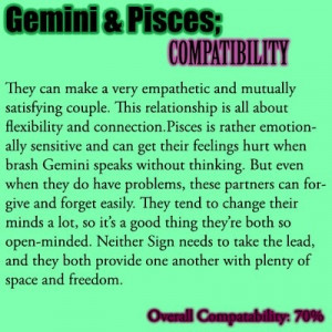 Gemini & Pisces Mom, this is true...