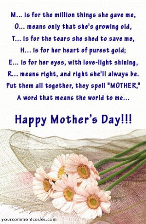Happy Mothers Day to all the Wonderful mothers Here :)