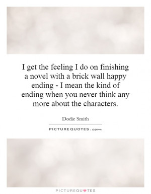 with a brick wall happy ending - I mean the kind of ending when you ...