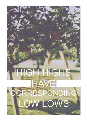 high highs have corresponding low lows