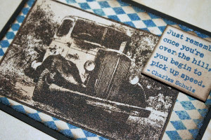 Old Truck Photo Stamp.
