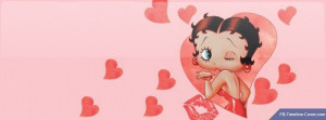 Others : Betty Boop Blowing Heart Kisses Facebook Timeline Cover