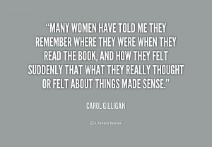 Carol Gilligan Quotes