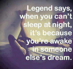 Dream to sleep.