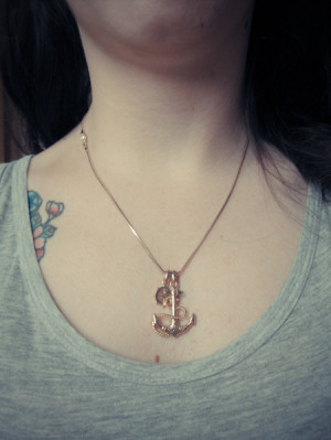 anchor, bia lima, girl, tattoo