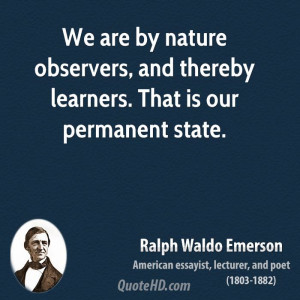 Ralph Waldo Emerson Nature Quotes