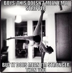 My stress reliever, not a stripper just a fun workout