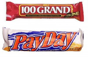 ... 10 hundred grand candy bars 1 million dollars and payday candy bars