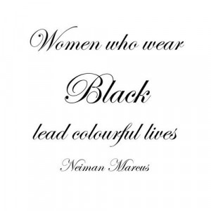 quote fashion women black wear neiman mareus