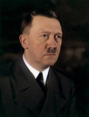 Extremely rare colour photo of Hitler that shows his true eye colour