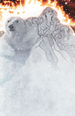 ... Adam Hughes drew a cover for “Wizard” #159 with Emma Frost and