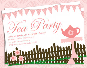 Free Printable Tea Party Invitation Template