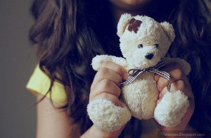 Girly, hand, teddy, bear, cute, sad, alone