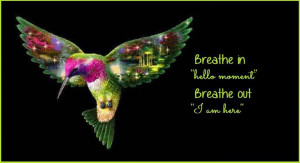 in,''Hello moment''Breathe out,''I am here''With Love,Spiritual Quote ...