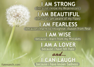 Am Strong Because I Know My Weaknesses