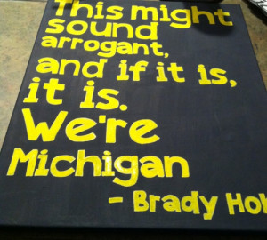 Michigan College Football 16 in x 20in canvas quote. $30.00, via Etsy.