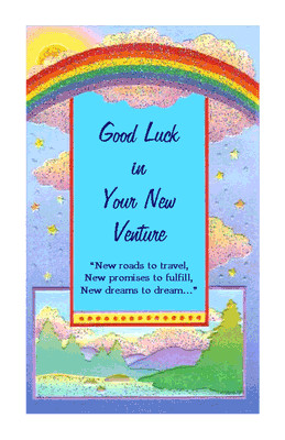 your new venture cover verse good luck in your new venture new roads ...
