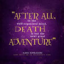 ... Organized Mind Death Is But The Next Great Adventure - Birthday Quote