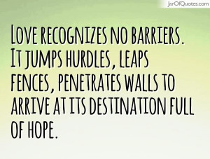 ... fences, penetrates walls to arrive at its destination full of hope