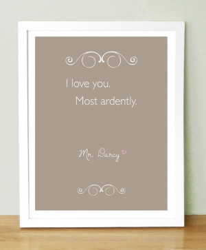 Mr. Darcy quote. quote wall