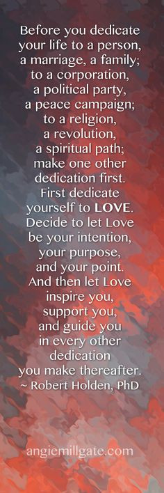 Dedication to Love