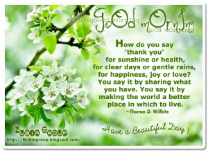 ... nubia group start your day with smile thank you god quotes Pictures