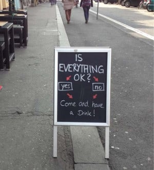 funny pub sign