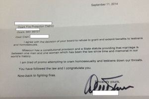 Attorney apologizes for ‘harsh’ letter on gay rights