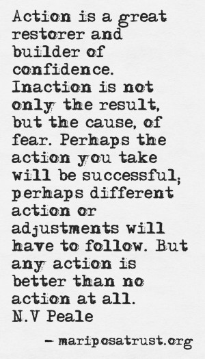action #inspired #quote #positive #fear #loss