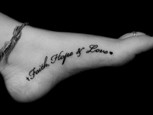 25 Precious Faith Hope Love Tattoo