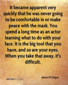 James McTeigue - It became apparent very quickly that he was never ...