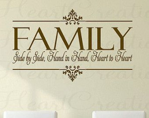 Family Togetherness Christian Quotes | ... Christian Family Wall Quote ...