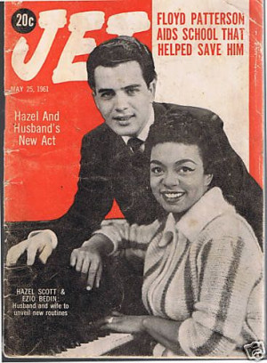 Hazel Scott & Husband Ezio Bedin from Jet Mag, May 23, 1961 Mr. Bedin ...