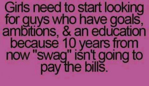 Swag won't pay the bills