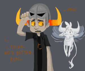 homestuck Skyrim vriska tavros fus ro dah tinkerbull
