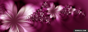 Pink Flower Effect Facebook Timeline Cover