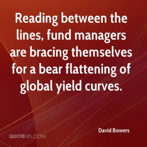 Reading between the lines, fund managers are bracing themselves for a ...