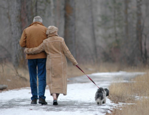 love it when I see old couples together,because it makes me believe ...