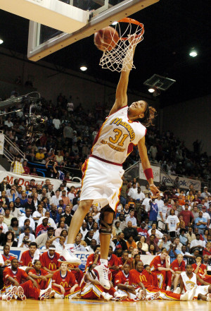Candace Parker dunking during the 2004 McDonald's All-American ...