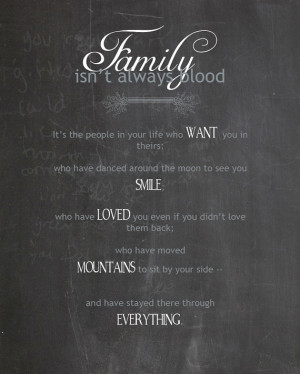 Family Isn't Always Blood 2, Typography, 5x7 Digital File, INSTANT ...
