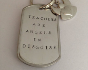 Teachers are Angels in Disguise Key chain ...